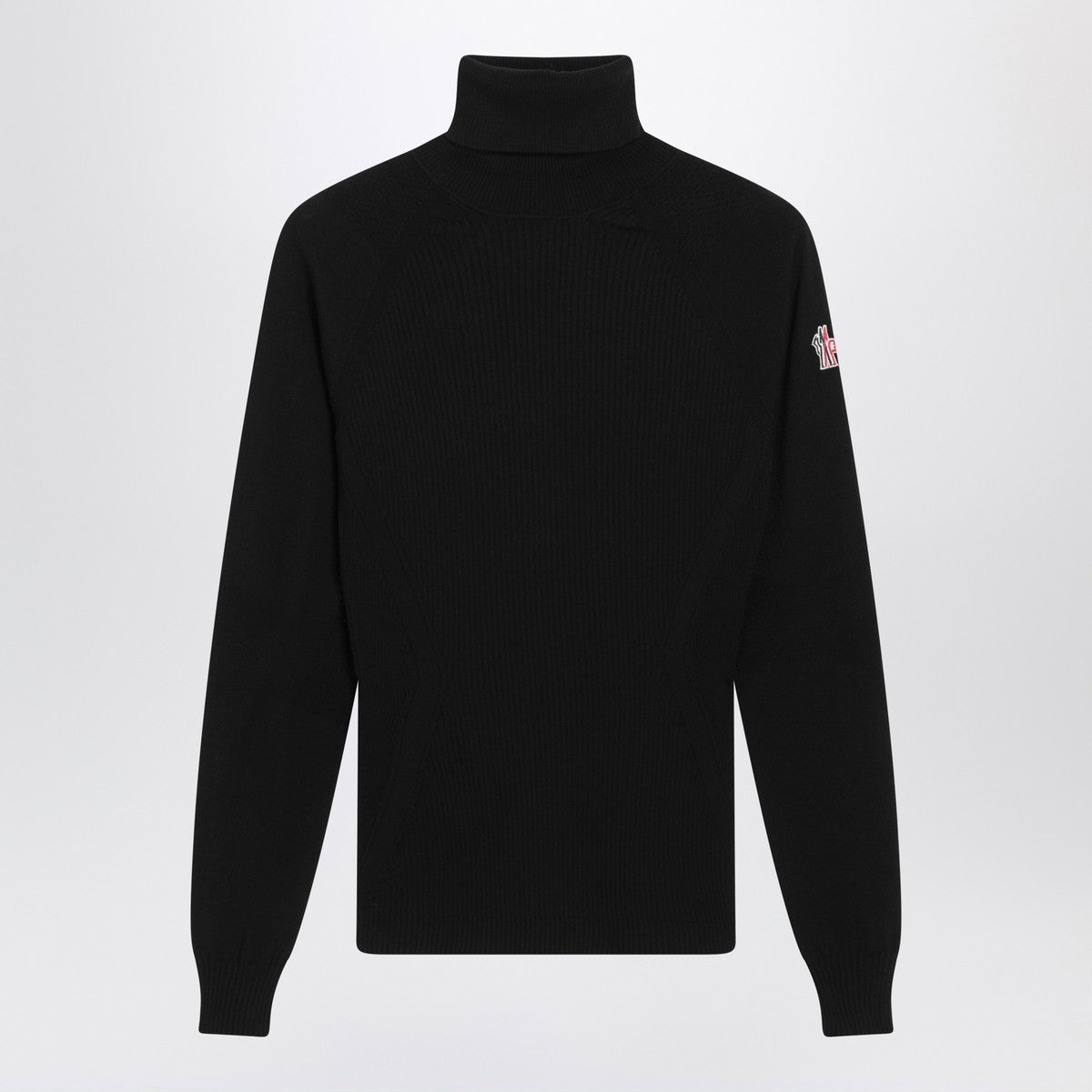 Moncler Grenoble Moncler Grenoble Black wool-blend turtleneck sweater