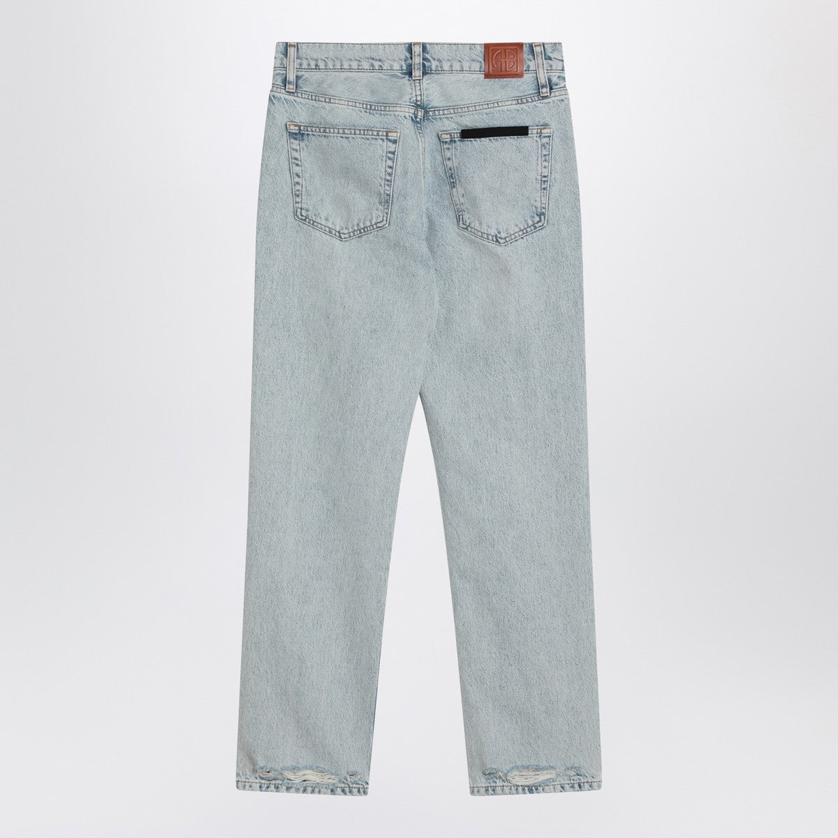 ANINE BING ANINE BING Kate straight-leg bleached blue jeans