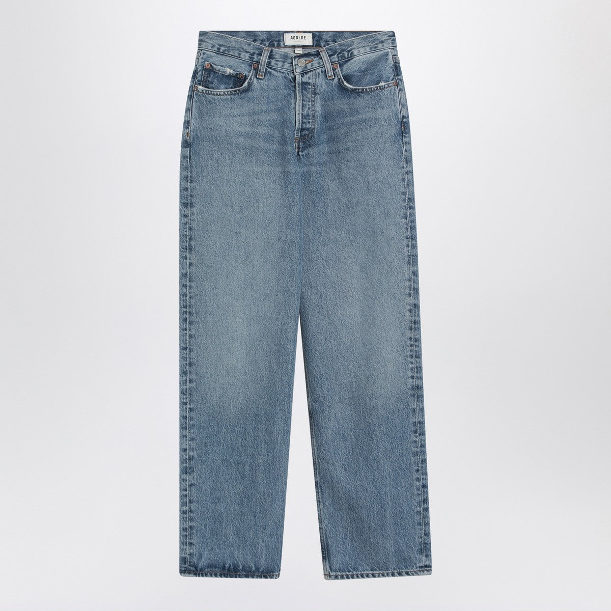 Agolde AGOLDE V-Waist baggy jeans Fairway coloured