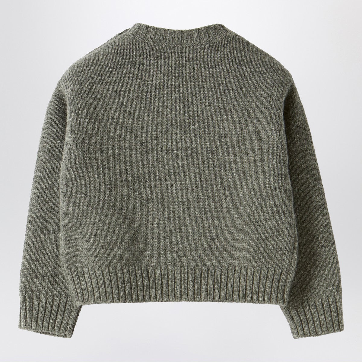 Il Gufo Il Gufo Grey wool sweater with snowflake motif