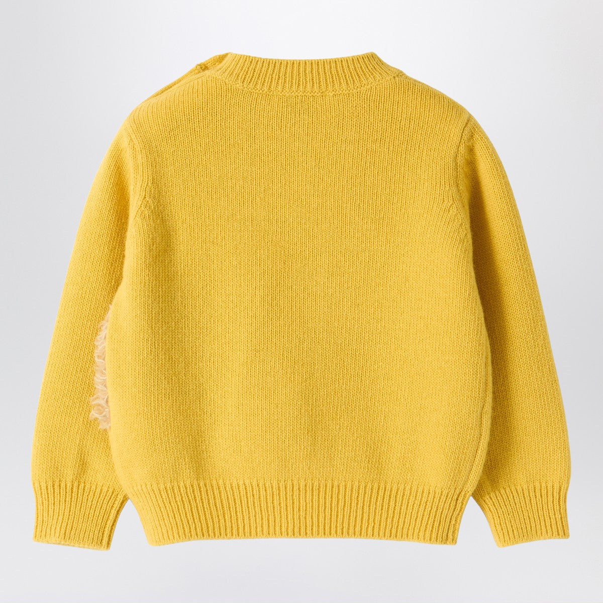 Il Gufo Il Gufo Yellow wool sweater with curly texture