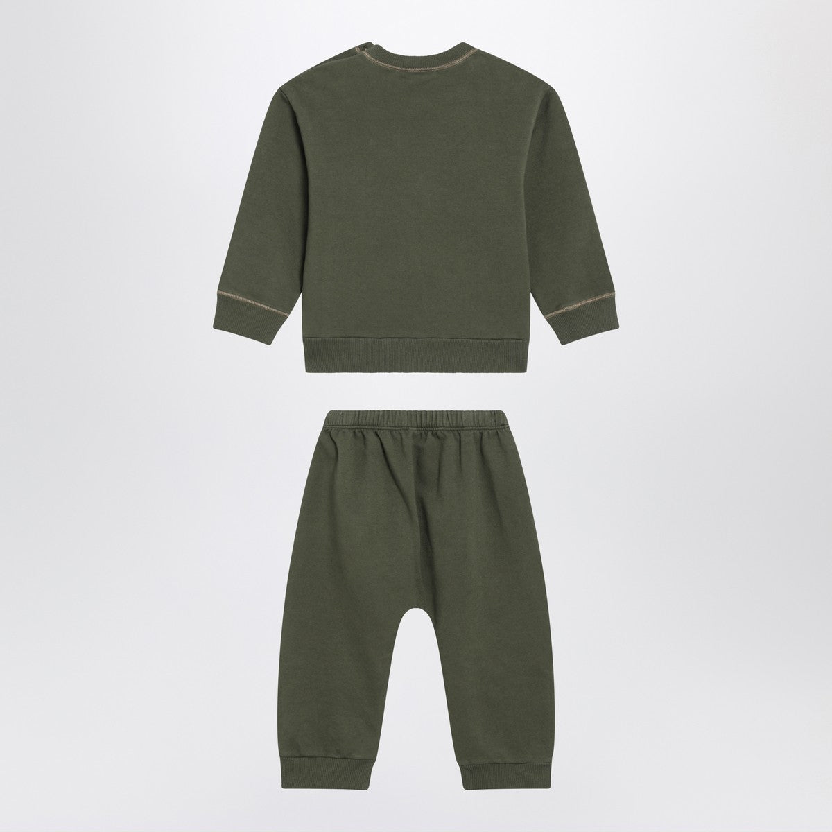 Teddy & Minou Teddy & Minou Moss green two-piece cotton suit