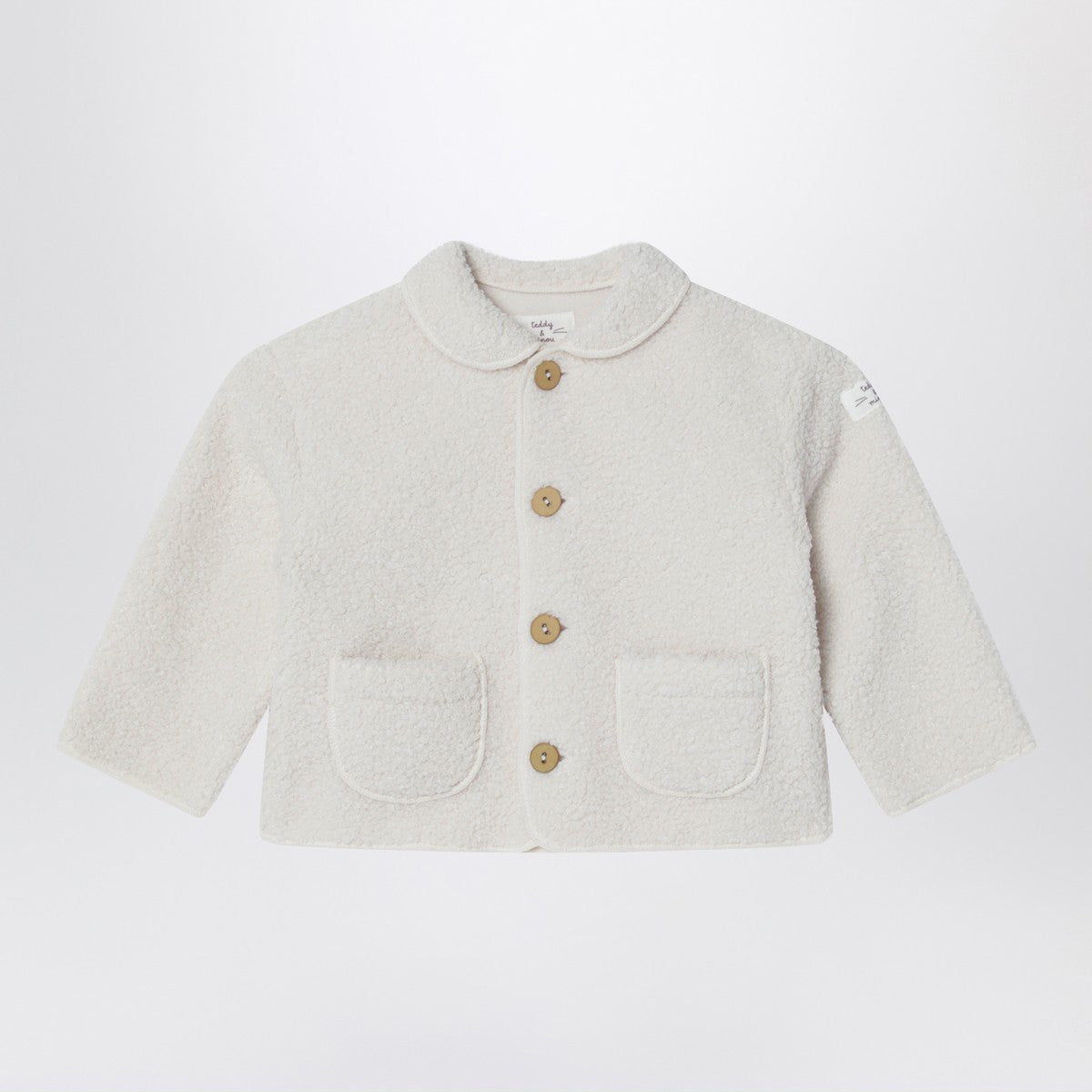 Teddy & Minou Teddy & Minou Ivory teddy-fabric jacket