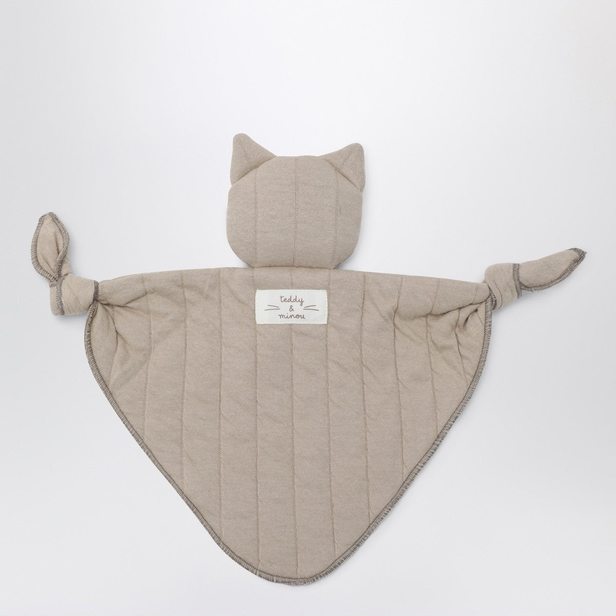 Teddy & Minou Teddy & Minou Beige gauze doudou with kitten