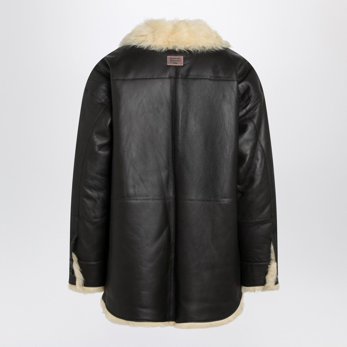 Acne Studios Acne Studios Shearling shirt jacket coffe brown