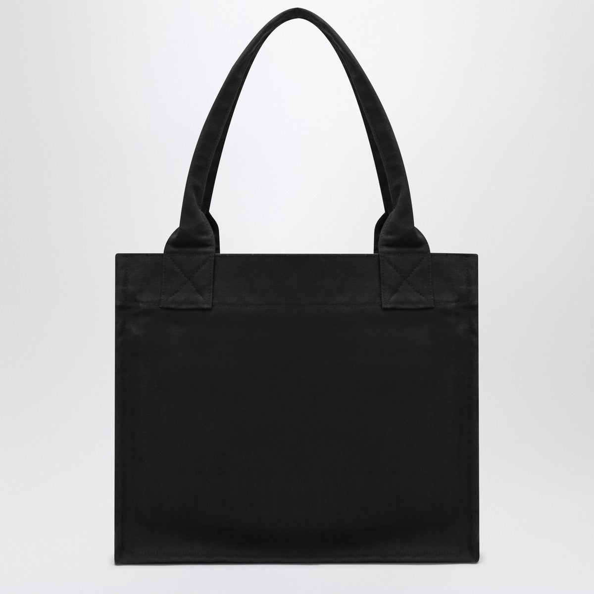 Ganni GANNI Large black canvas tote bag