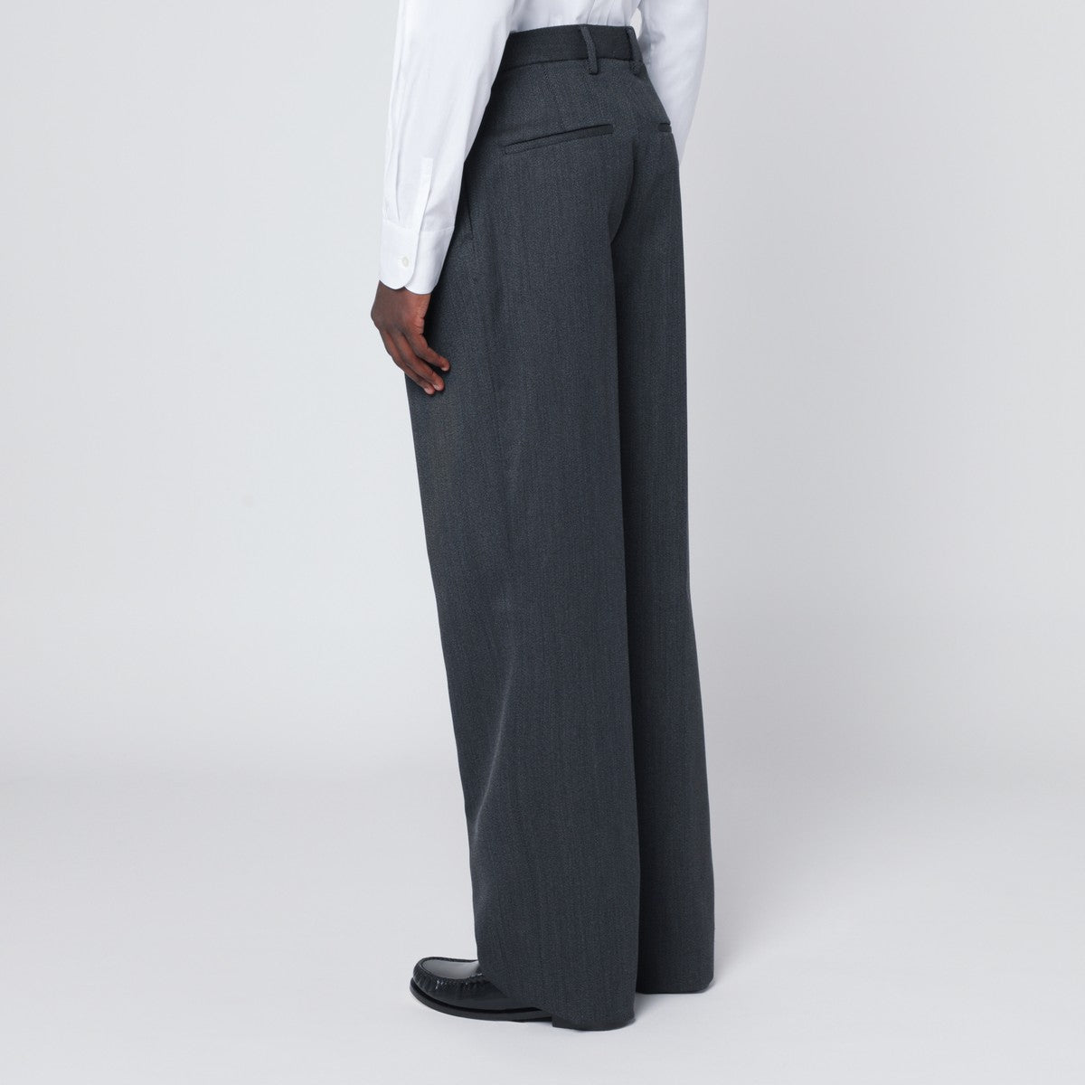 Lardini Lardini Wide grey trousers