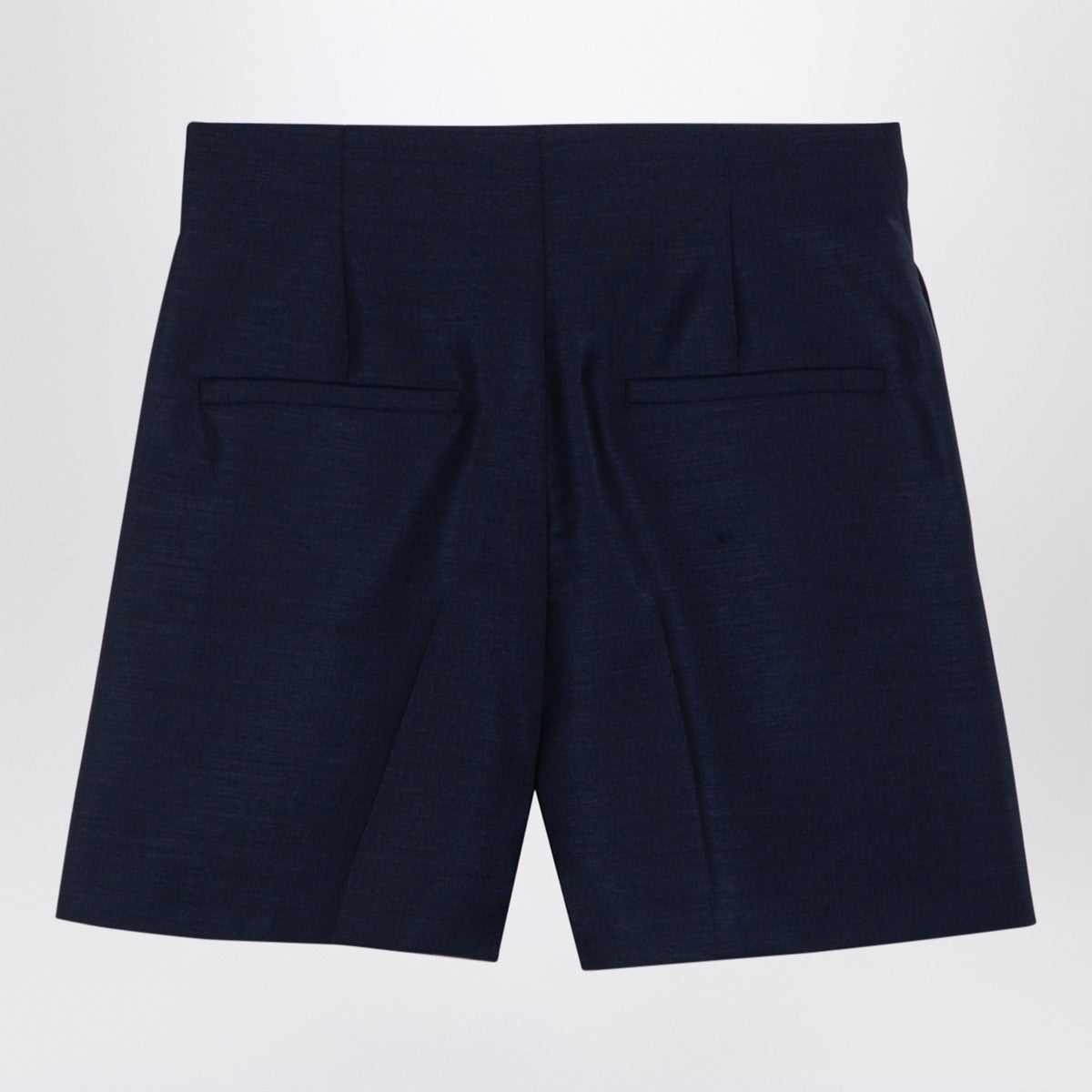 Sportmax Sportmax Blue wool-blend shorts