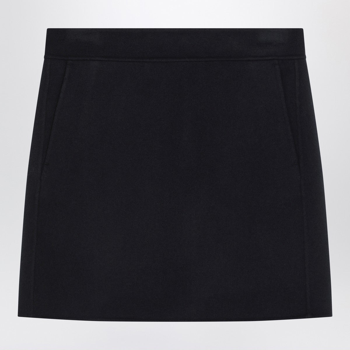 S Max Mara S Max Mara Mini skirt in midnight blue wool