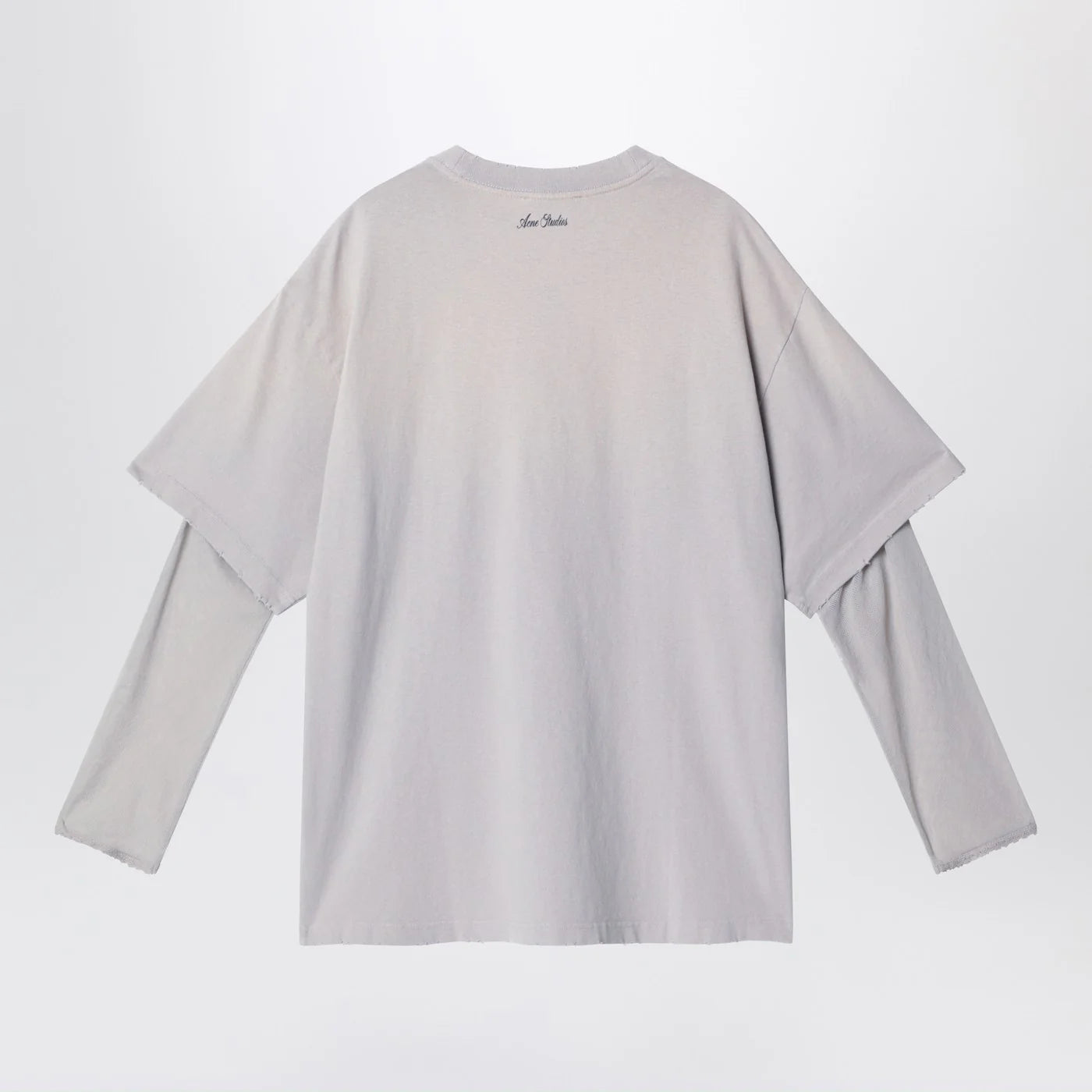 Acne Studios Light grey layered structure T-shirt