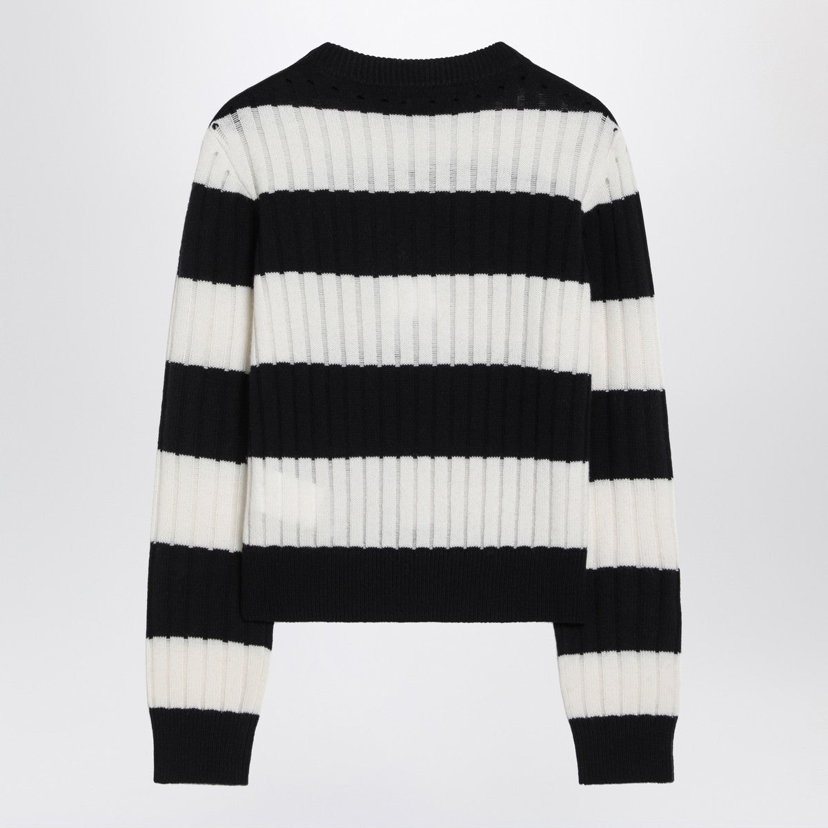 Max Mara Max Mara Striped crop sweater in wool and cashmere