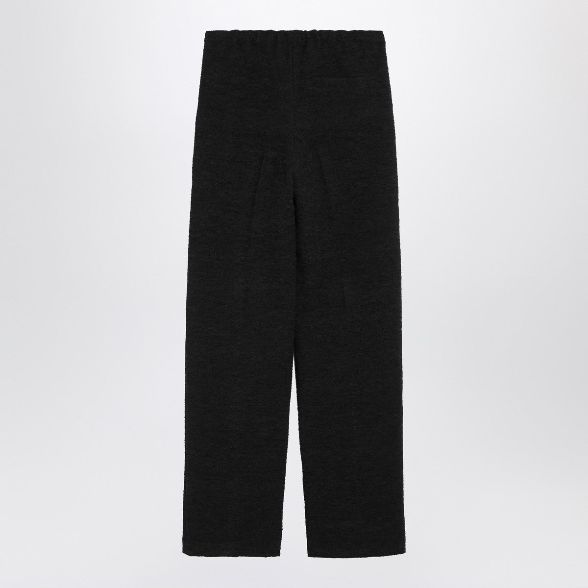 LouLou De Saison LouLou De Saison Black straight bouclé trousers