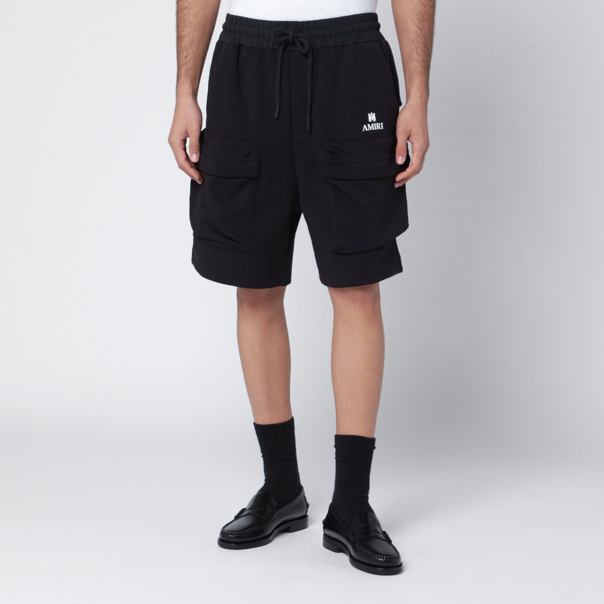 Amiri AMIRI Black cotton-blend cargo shorts