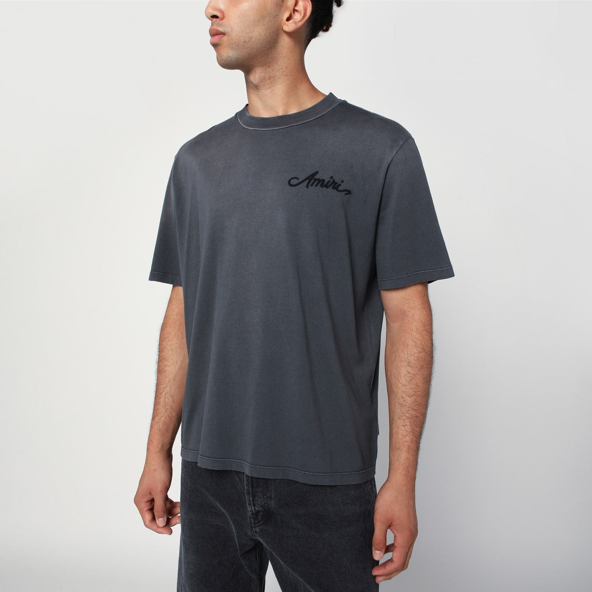 Amiri AMIRI Washed black cotton T-shirt