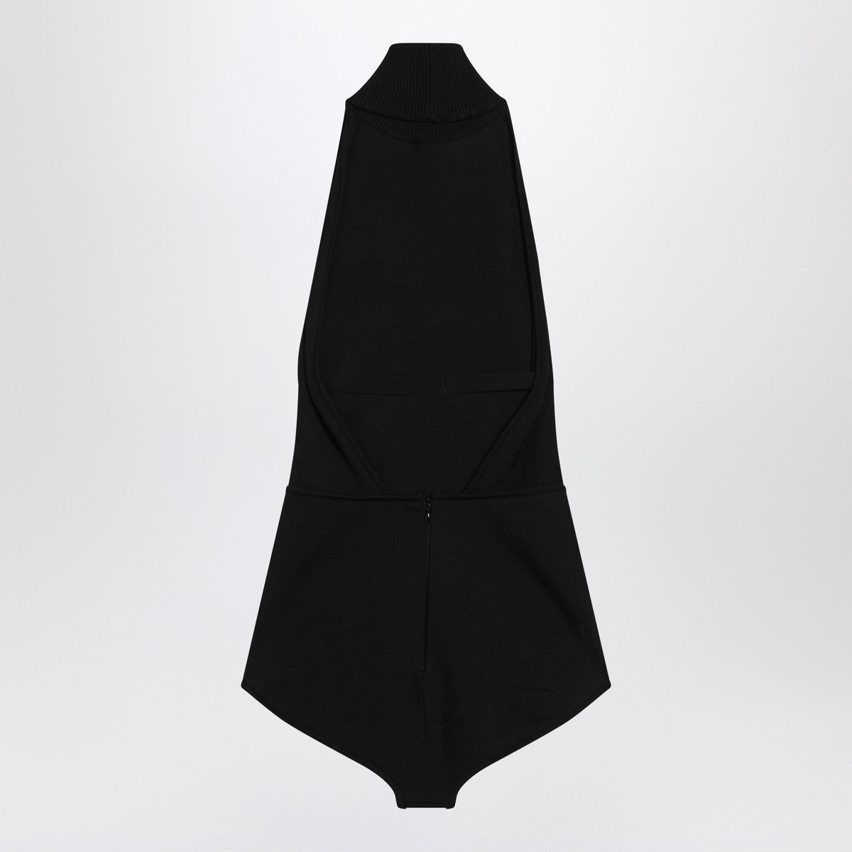 Max Mara Max Mara Black turtleneck bodysuit in viscose crêpe