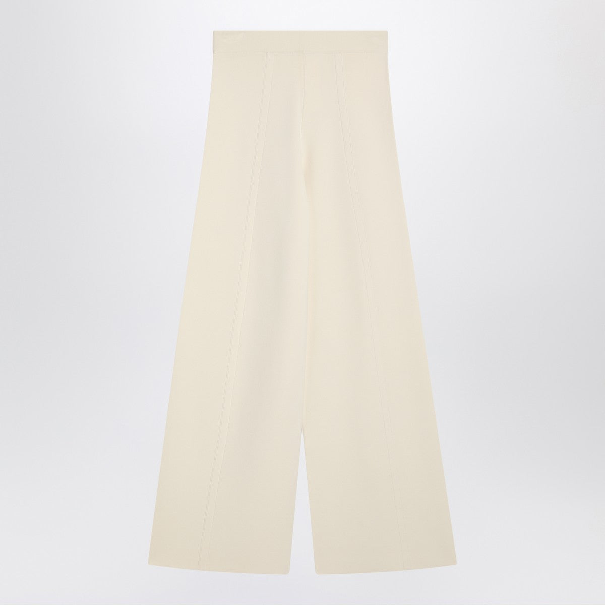 Max Mara Max Mara Ivory wide leg pants in viscose knit