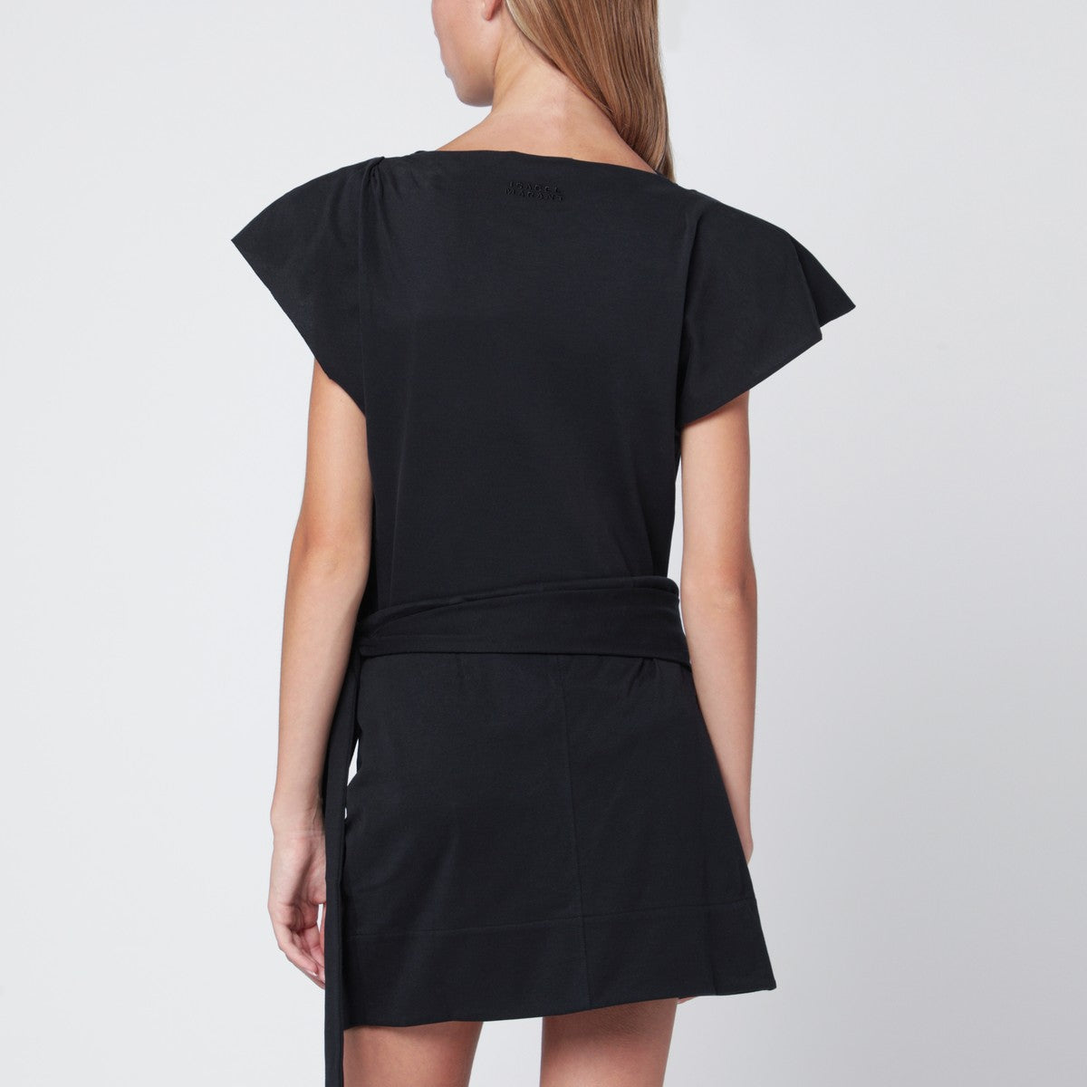 Isabel Marant ISABEL MARANT Black Sebani asymmetrical T-shirt