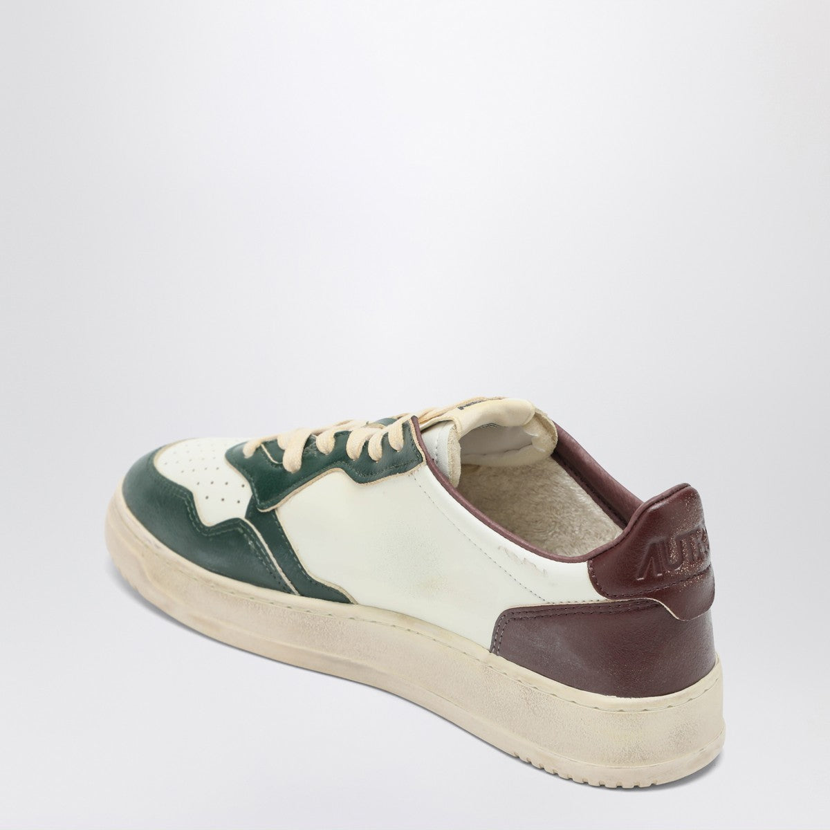 Autry AUTRY White/green/rum Medalist Low Super Vintage sneakers
