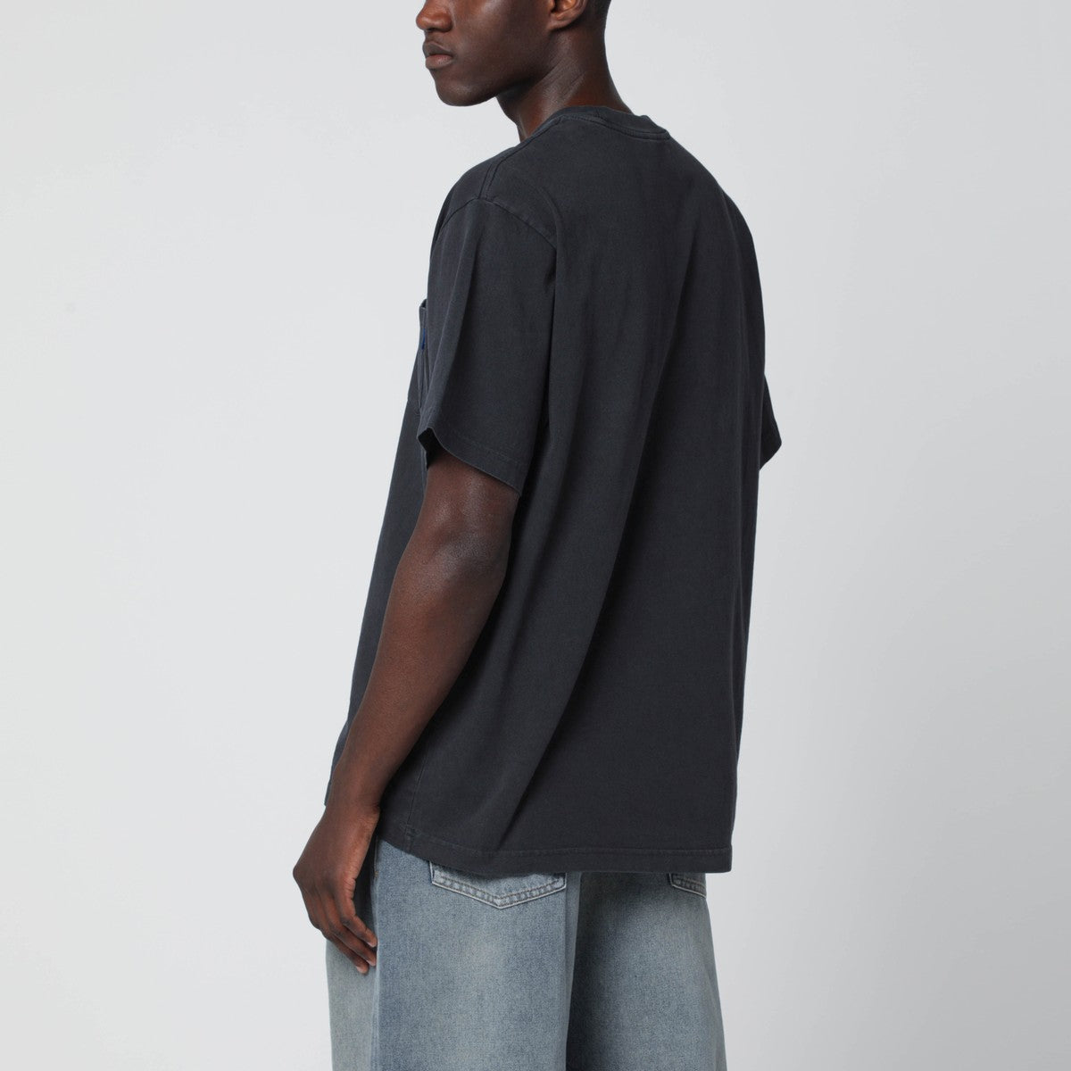 Awake NY Awake NY Black crewneck T-shirt with logo