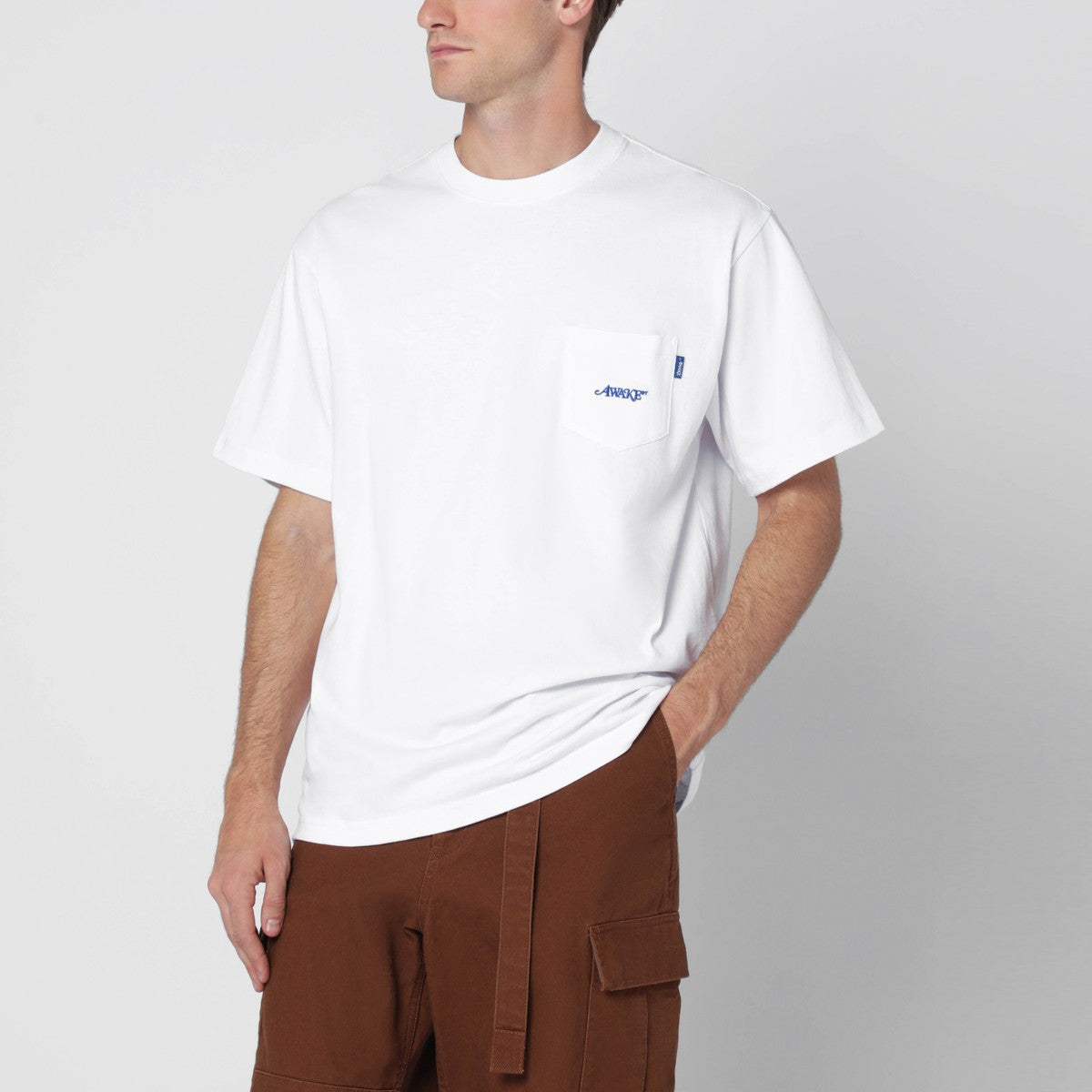 Awake NY Awake NY White crewneck T-shirt with logo