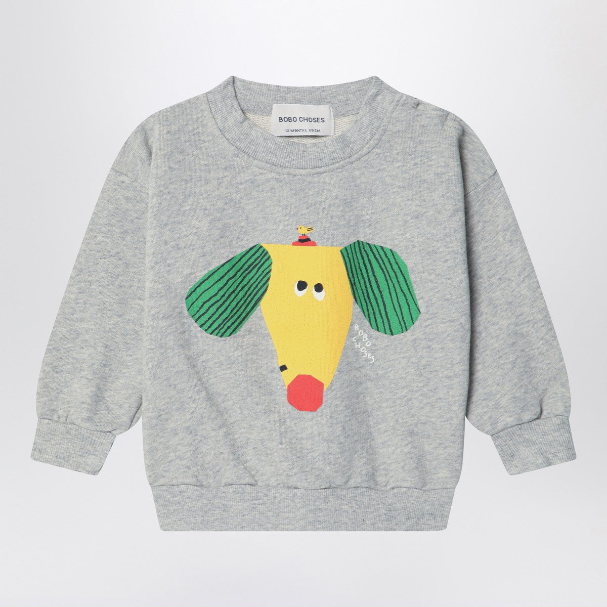 Bobo Choses Bobo Choses Happy Dog gray sweatshirt