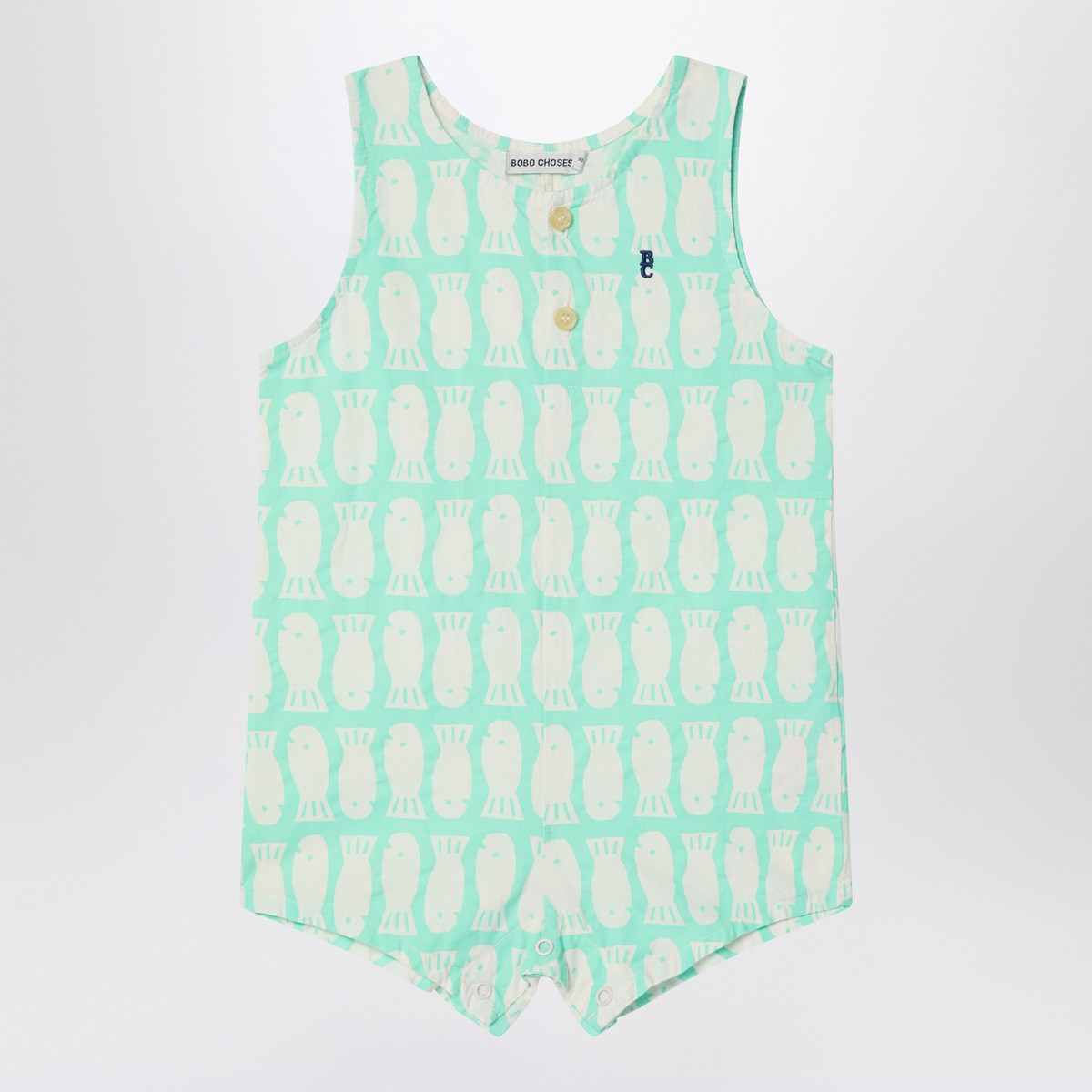 Bobo Choses Bobo Choses Lucky Fish green water romper