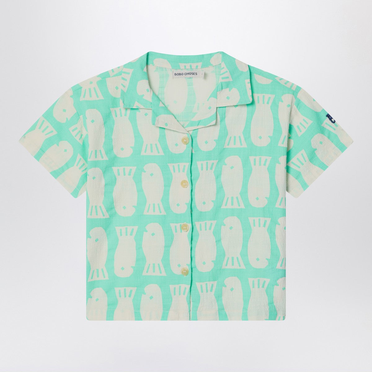 Bobo Choses Bobo Choses Lucky Fish green water shirt