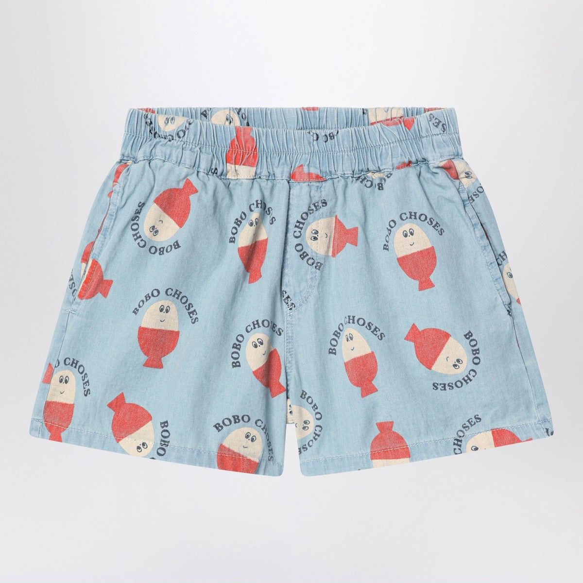 Bobo Choses Bobo Choses Morning Egg Blue Shorts
