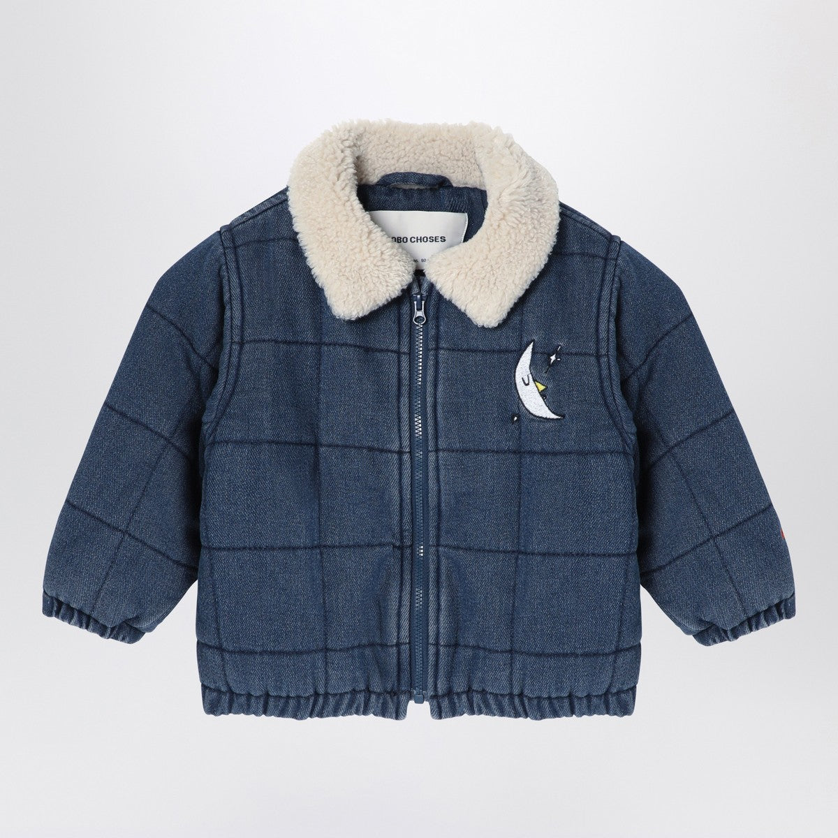 Bobo Choses Bobo Choses Navy blue quilted denim jacket