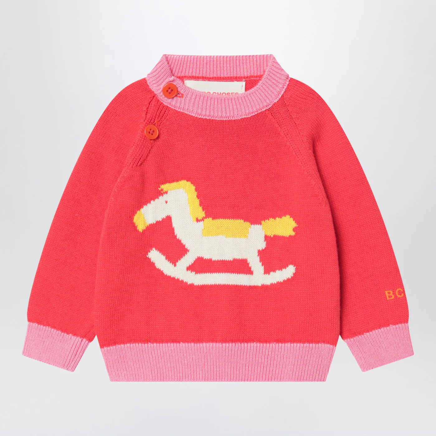 Bobo Choses Bobo Choses Red cotton Rocking Horse sweater