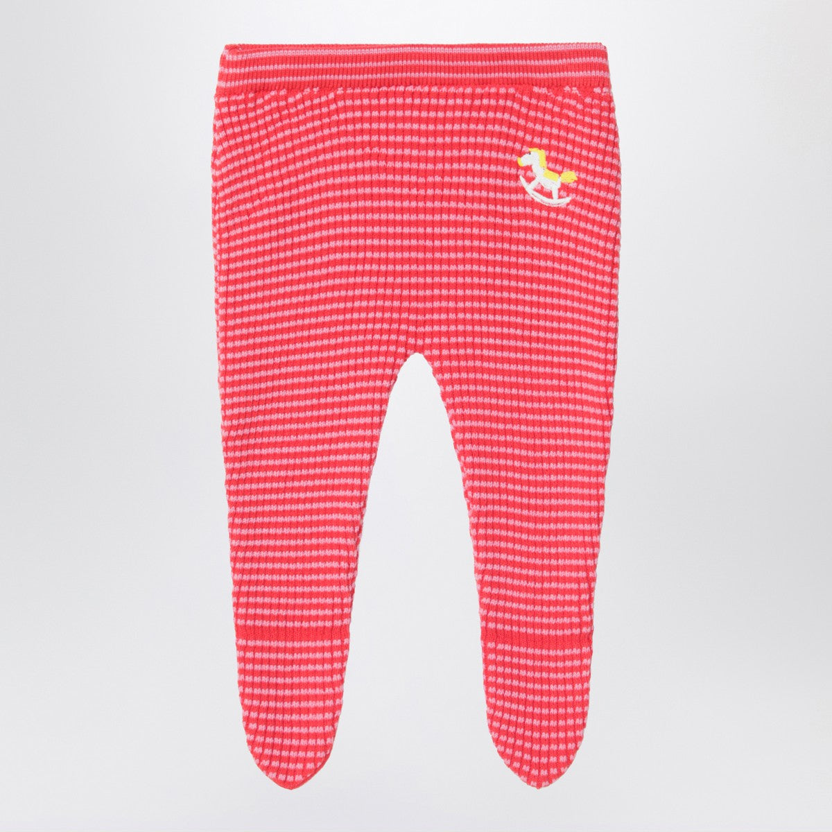 Bobo Choses Bobo Choses Red/pink Rocking Horse footed leggings