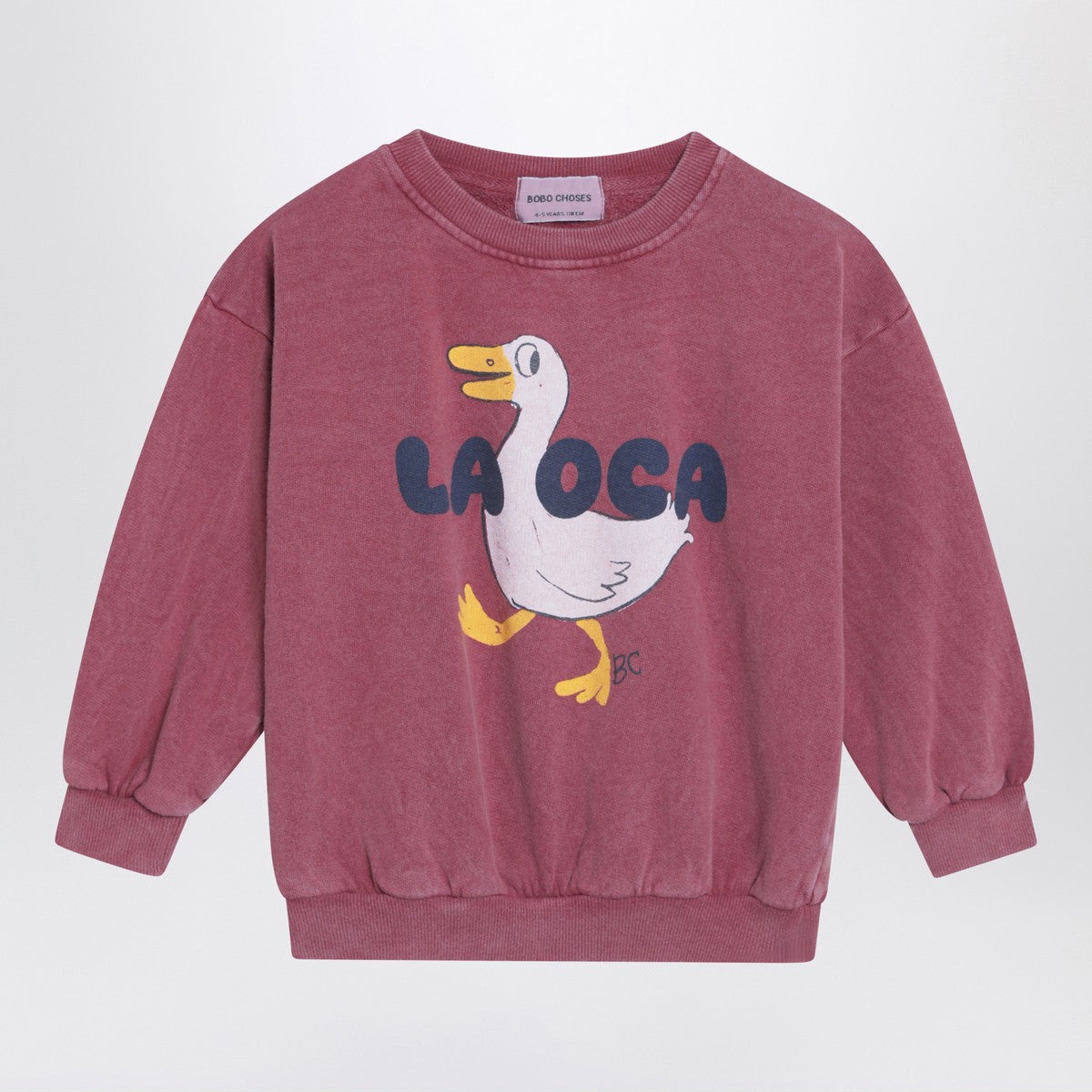 Bobo Choses Bobo Choses Burgundy vintage-effect sweatshirt by La Oca