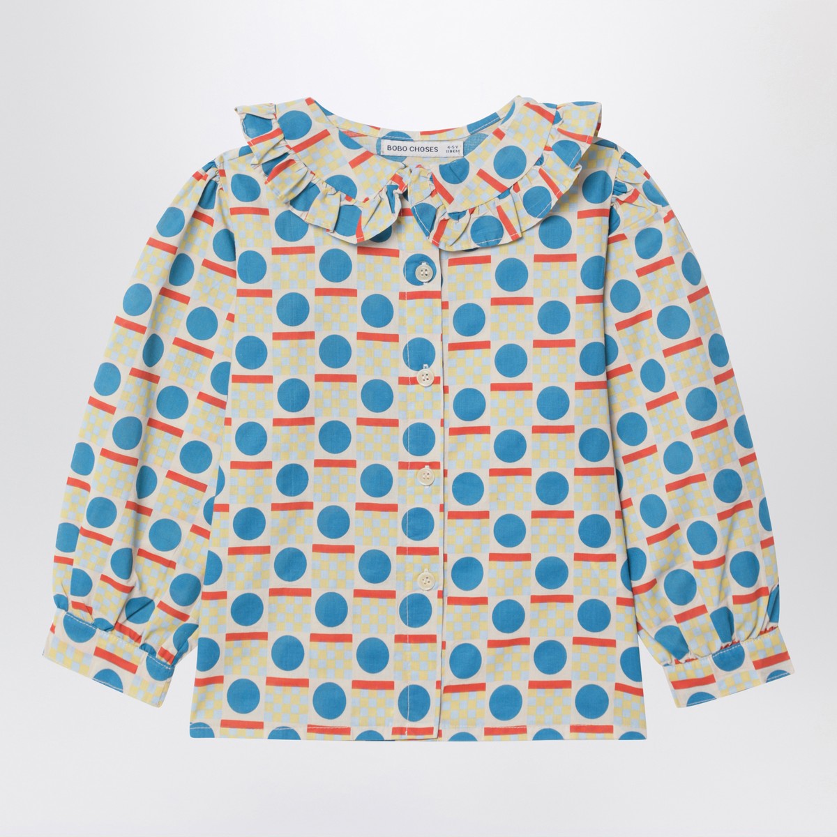 Bobo Choses Bobo Choses Cotton blouse with geometric patterns
