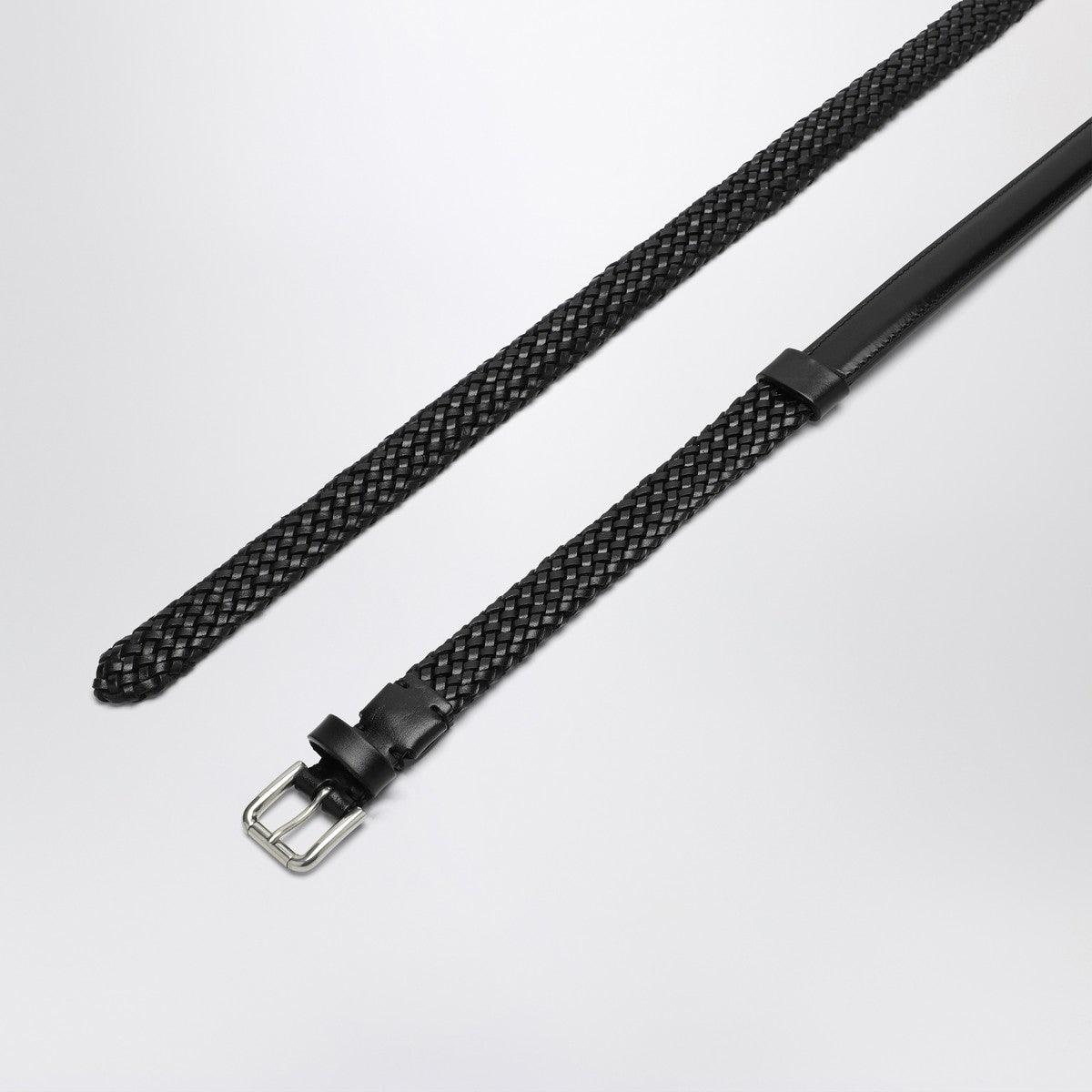 Dolce & Gabbana Dolce & Gabbana Dolce&Gabbana Black woven leather belt