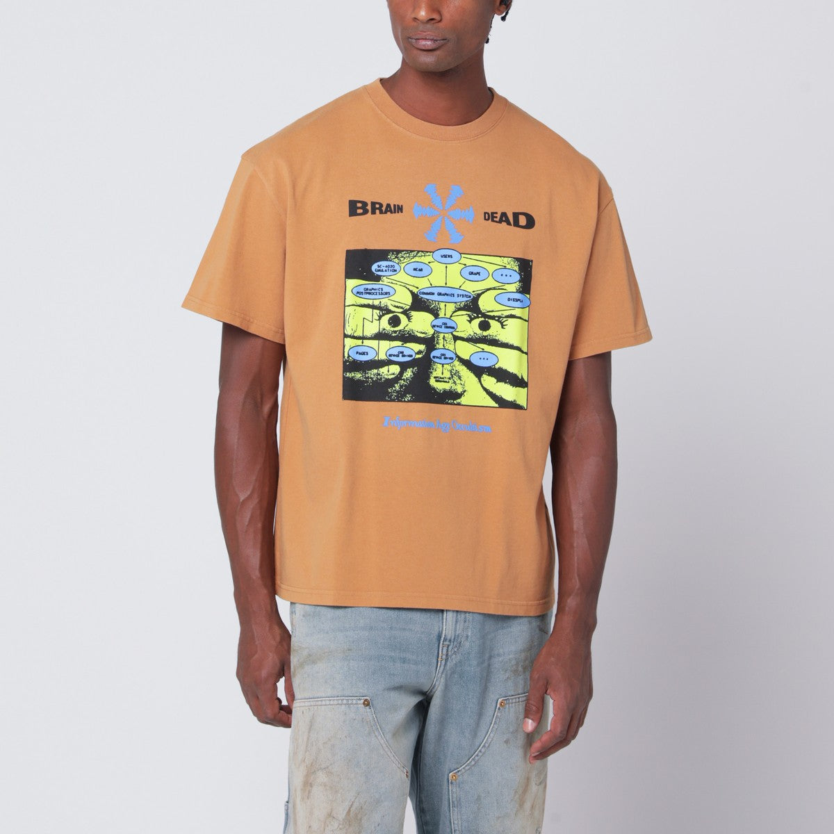 Brain Dead Brain Dead Cumin-coloured Information Age Occultism T-shirt