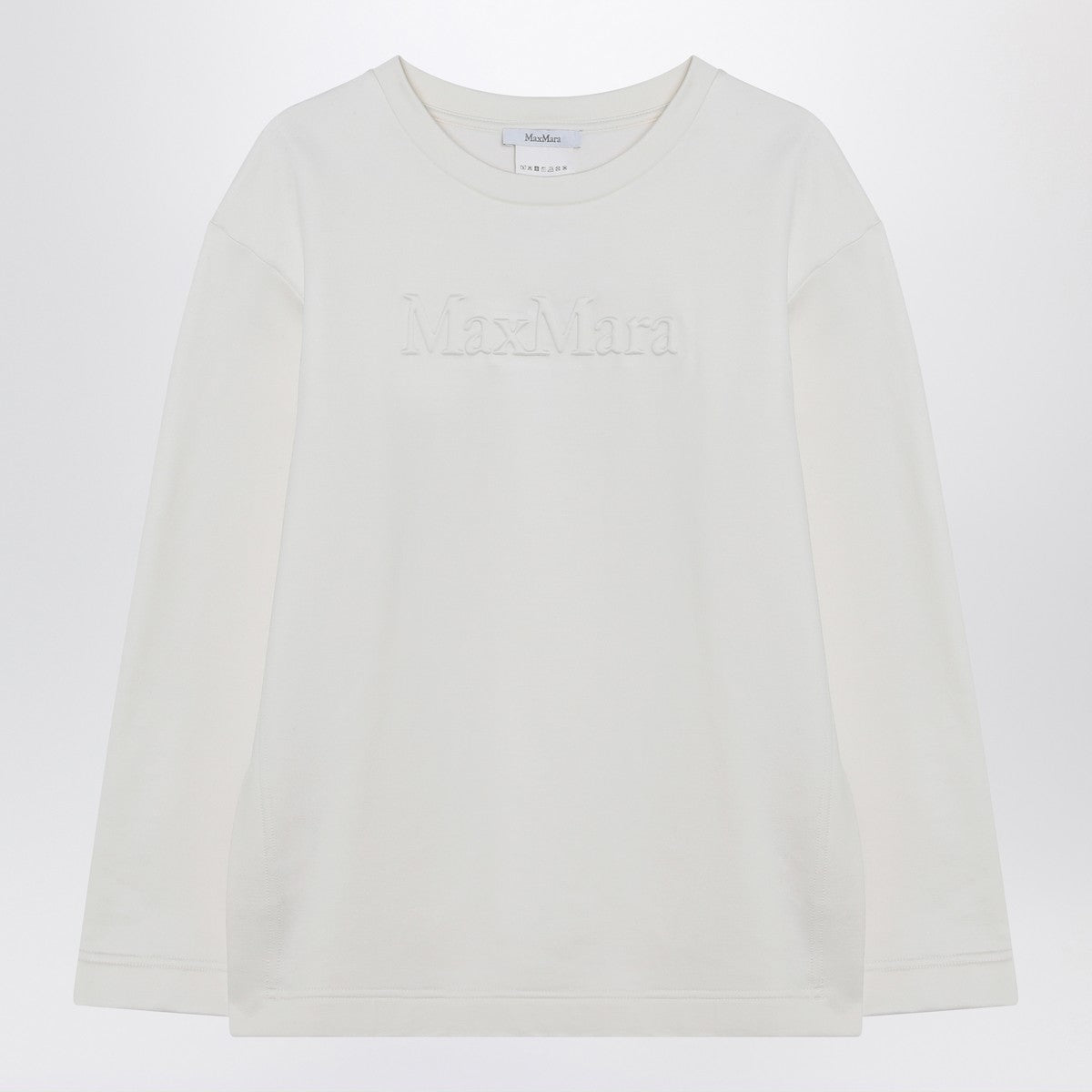 Max Mara Max Mara White sweatshirt in silk blend