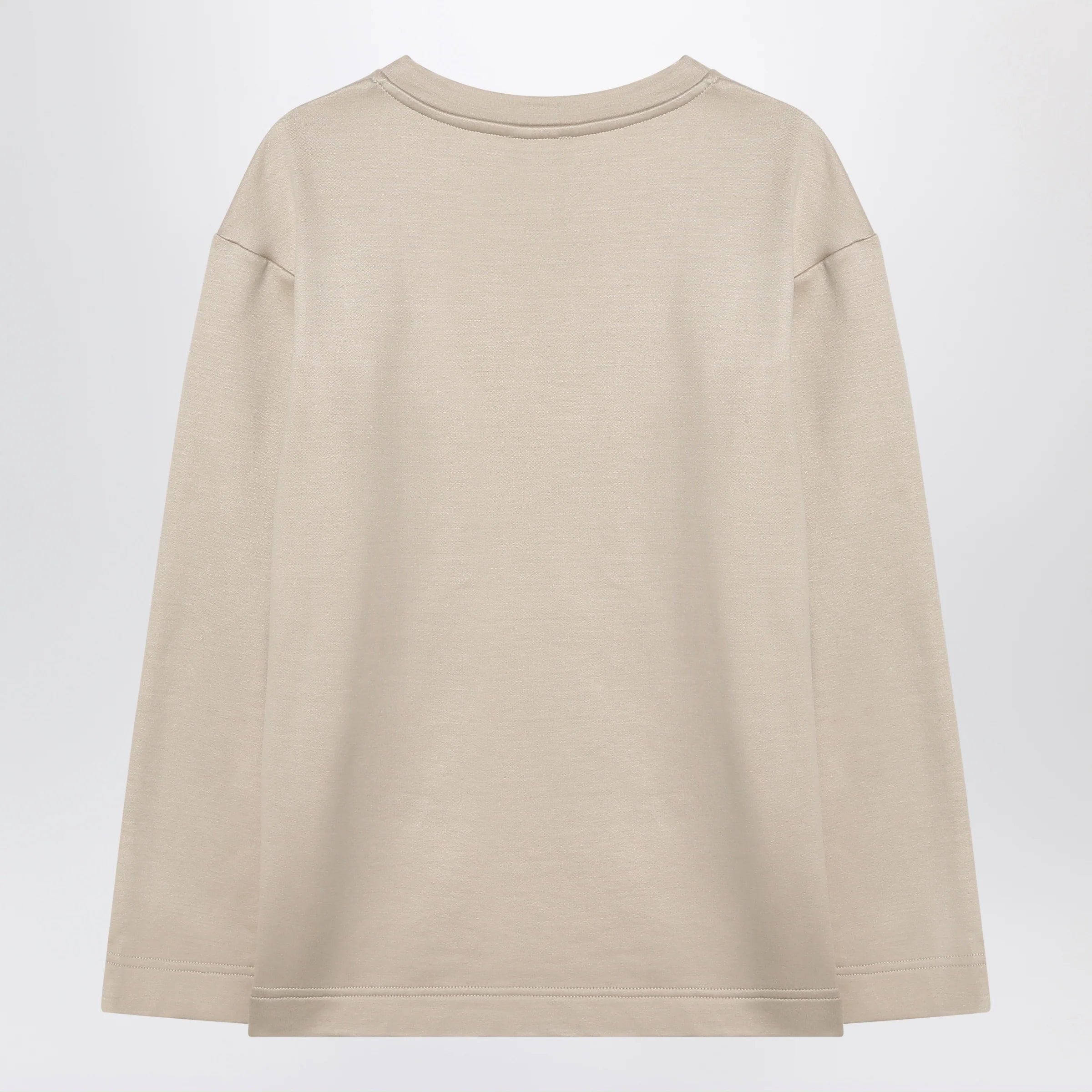 Max Mara Beige sweatshirt in silk blend