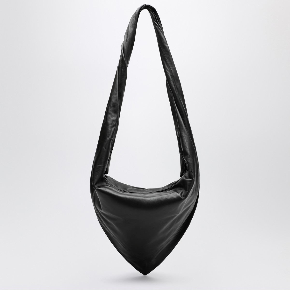 Lemaire LEMAIRE Scarf bag in black/brown leather