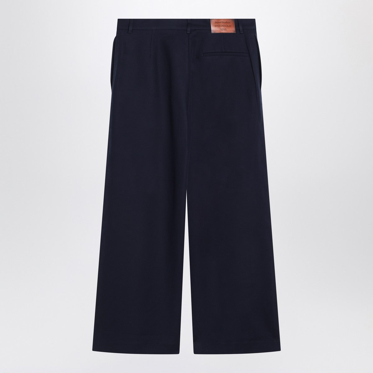 Acne Studios Acne Studios Navy blue satin trousers