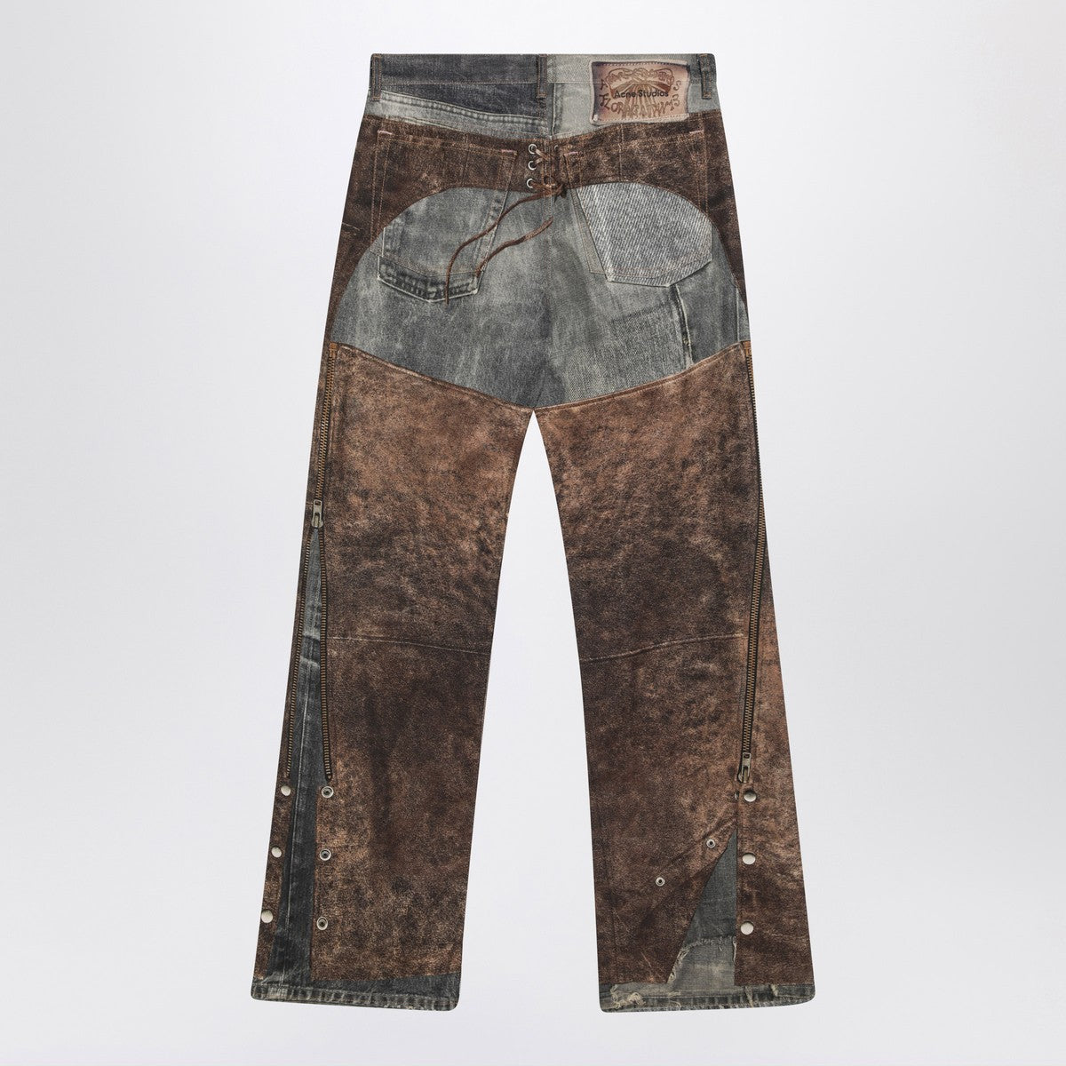 Acne Studios Acne Studios Jeans with Trompe L''Oeil print