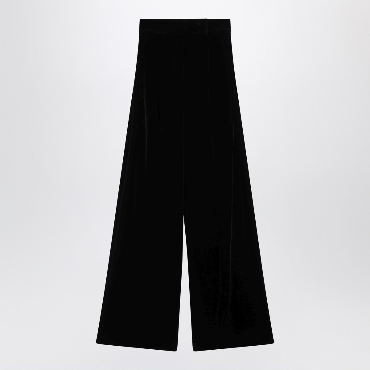 Max Mara Max Mara Black trousers in shaved velvet