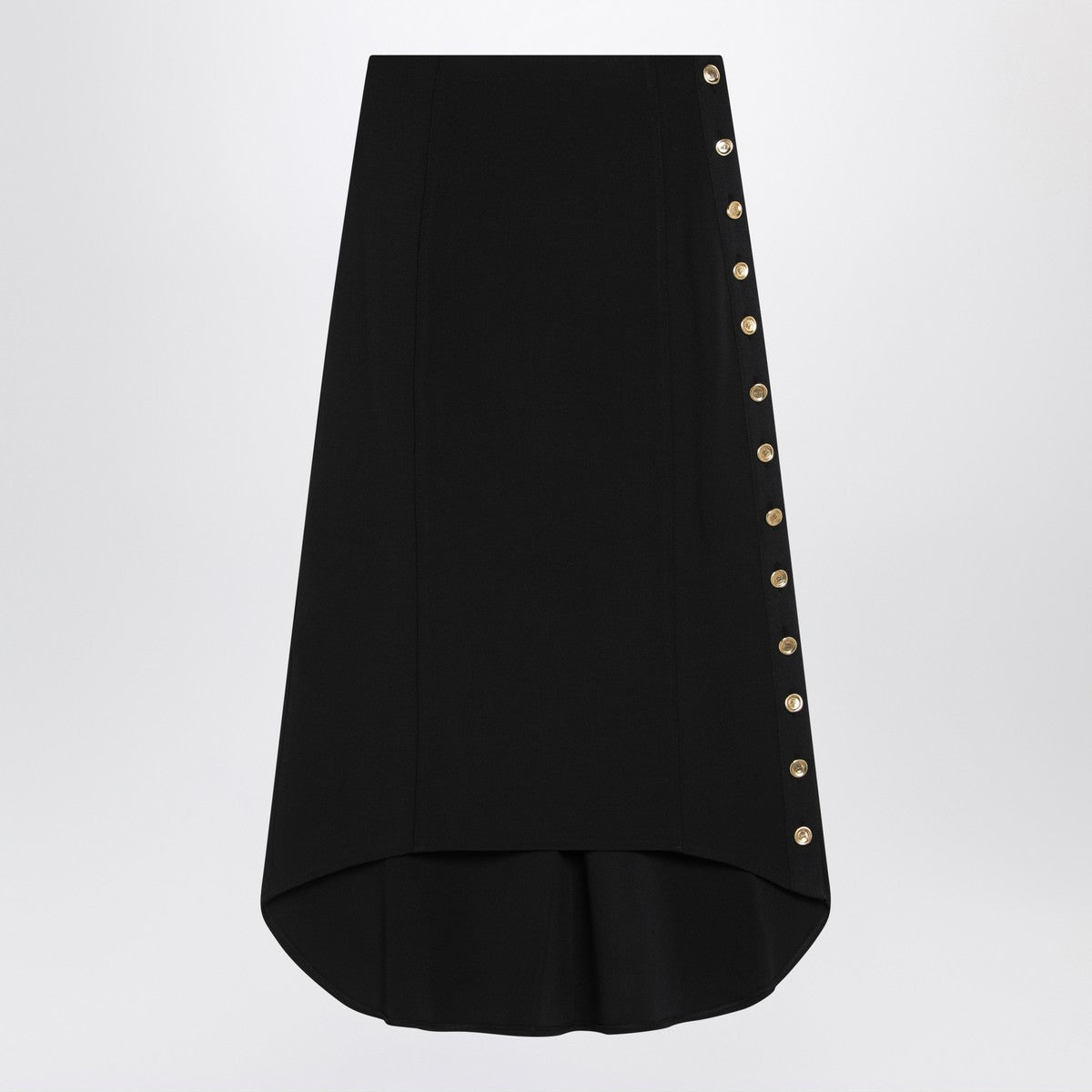Givenchy Givenchy Black Milan stitch skirt with buttons