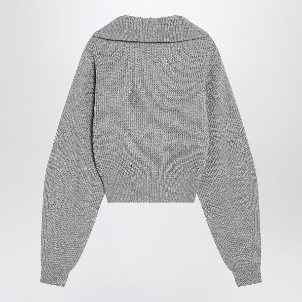 Sportmax Sportmax Grey zip-up cardigan in wool and cashmere