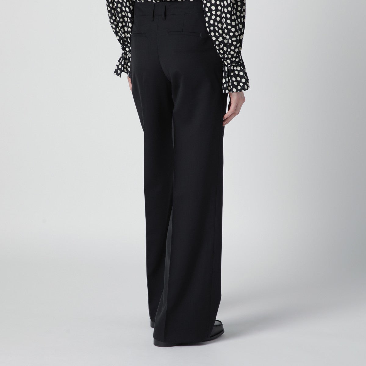 PT Torino Black wool trousers