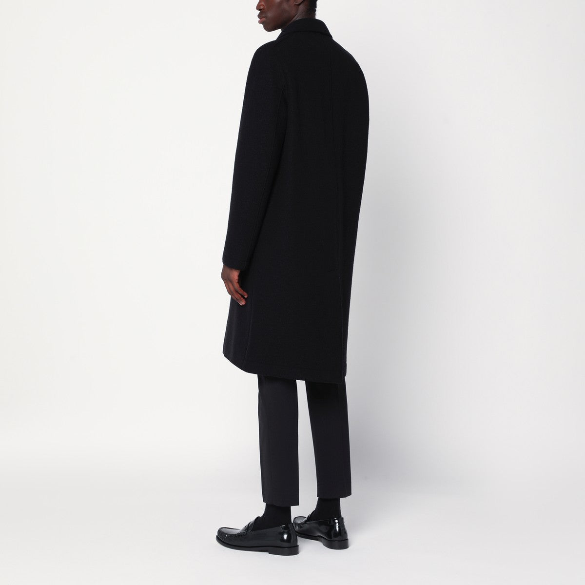 Harris Wharf London Harris Wharf London Black single-breasted wool coat