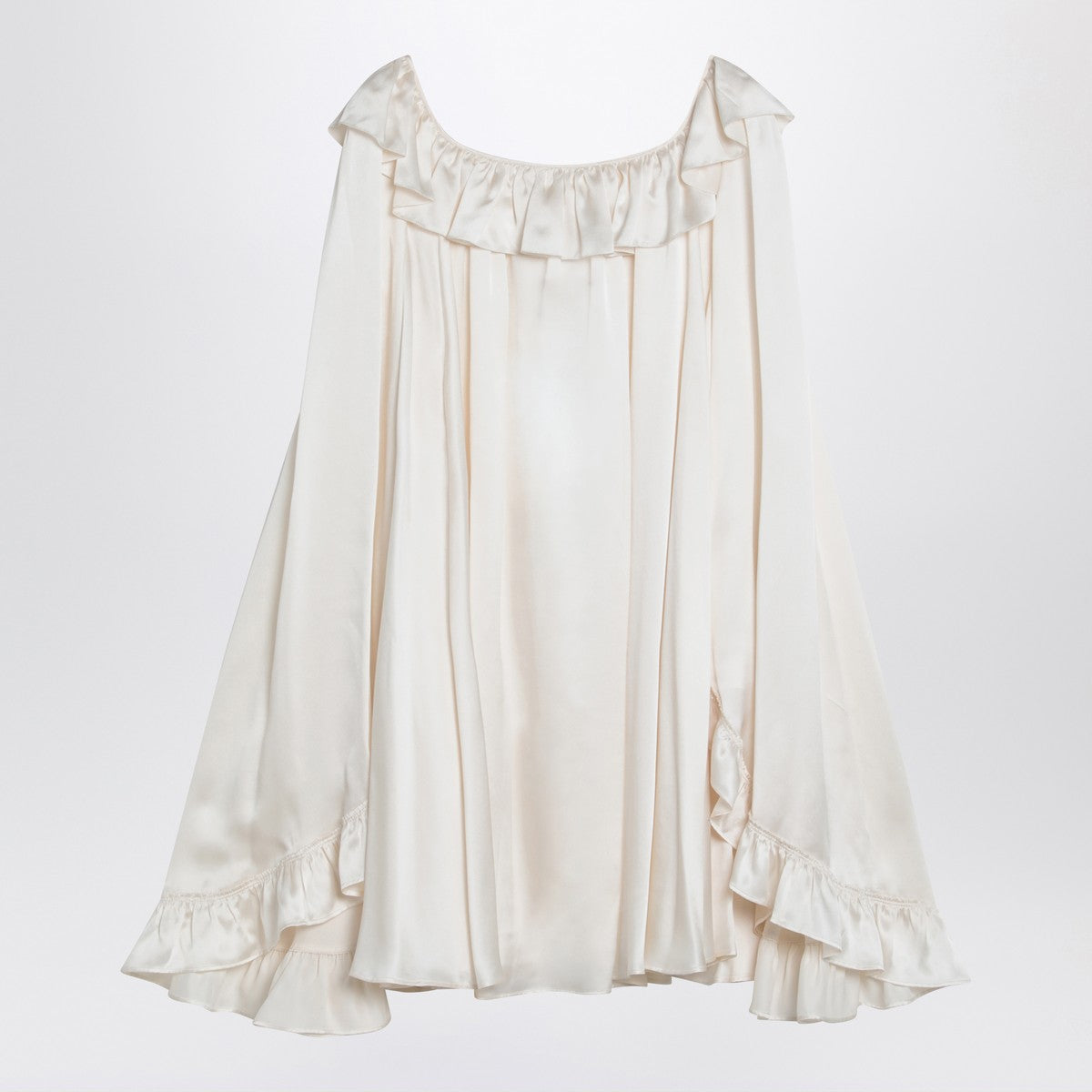 Chloé Chloé Milky white mini dress in silk