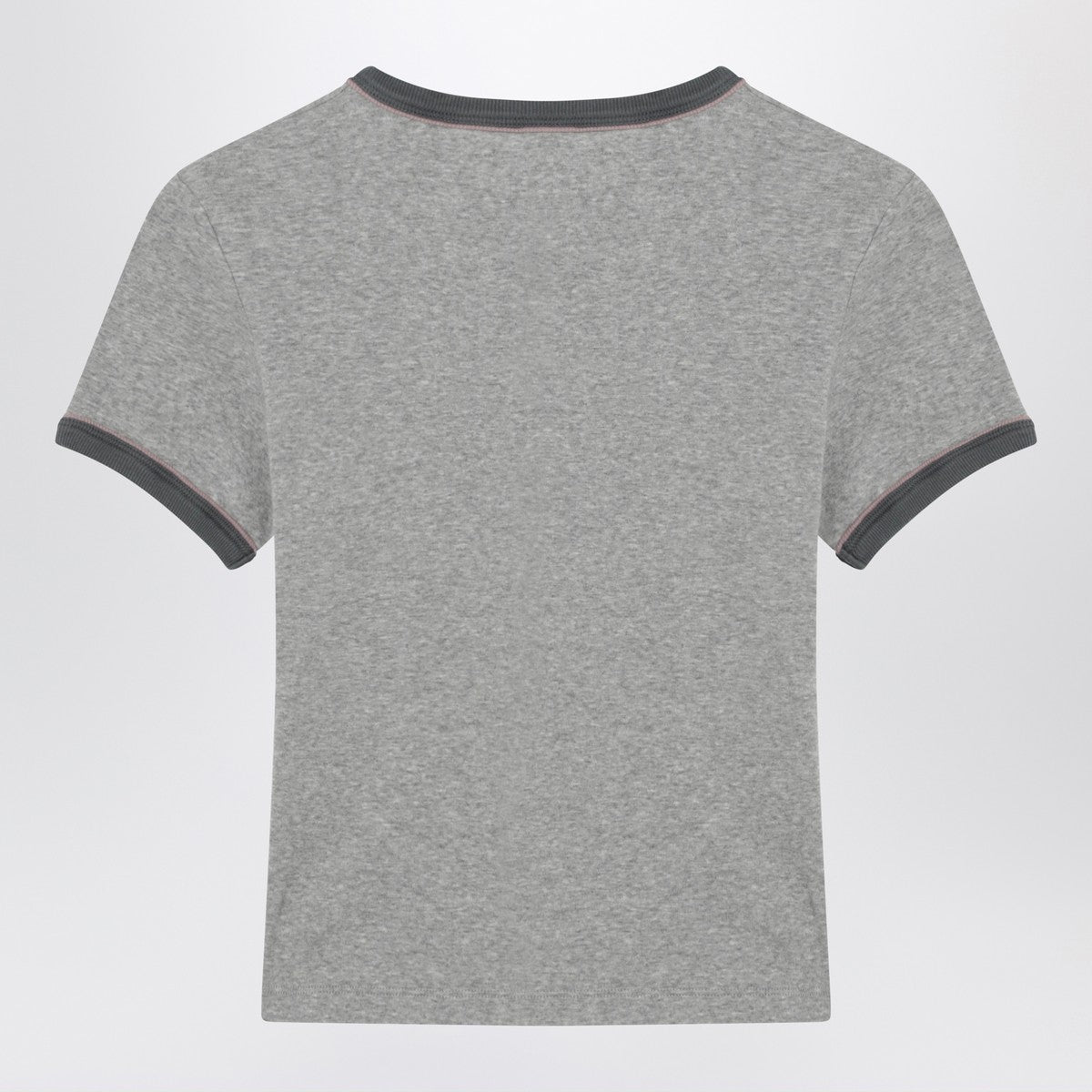 Chloé Chloé Chiné jersey baby-fit T-shirt with logo print