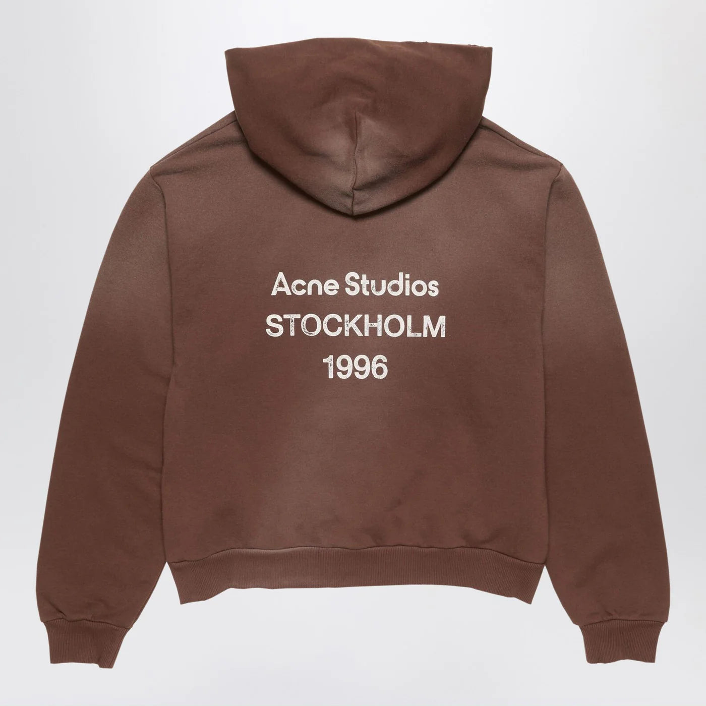 Acne Studios Logo hooded sweater chocolate