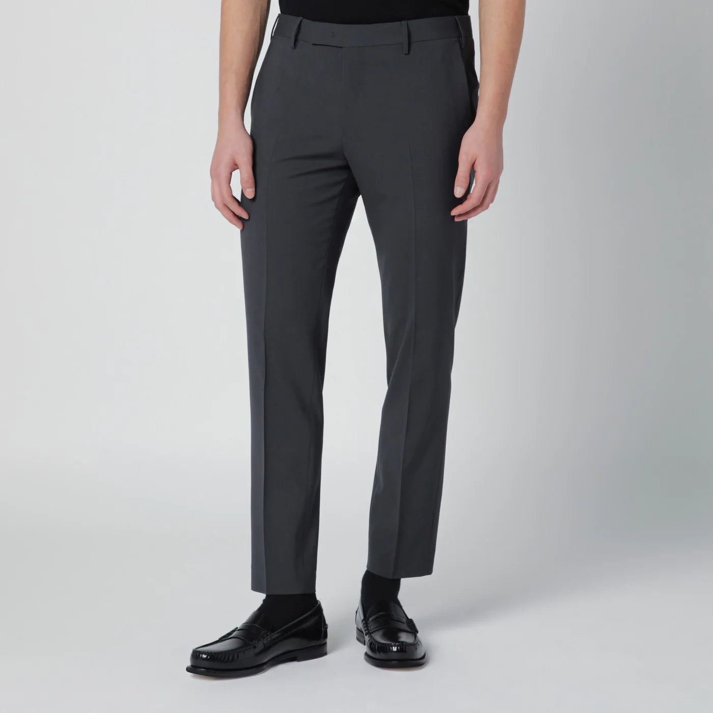 PT Torino Grey trousers in wool blend