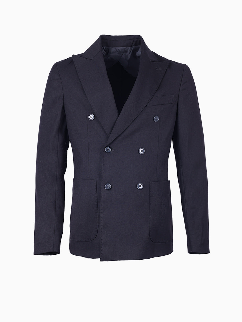 Tela N double-breasted jacket front
